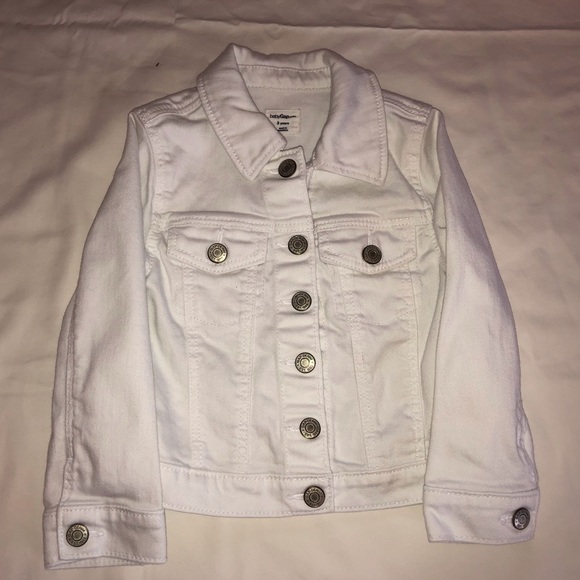 GAP Other - Baby Gap White Denim Jacket Size 3T